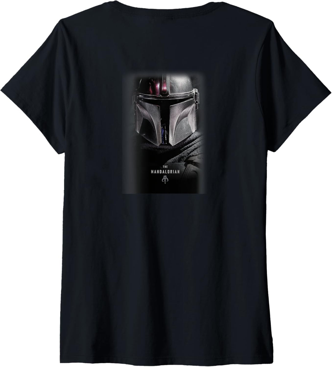 Star Wars: The Mandalorian Mando Big Face T-Shirt mit V-Ausschnitt
