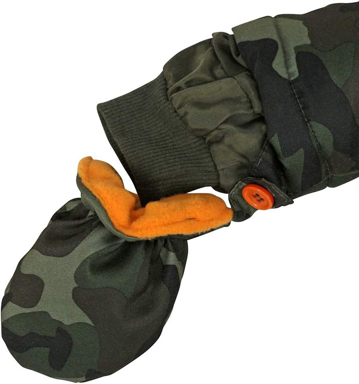 Baby Winter Overall Mit Kapuze Jungen Schneeanzüge mit Handschuhen und Füsslinge Warm Kleidungsset 9