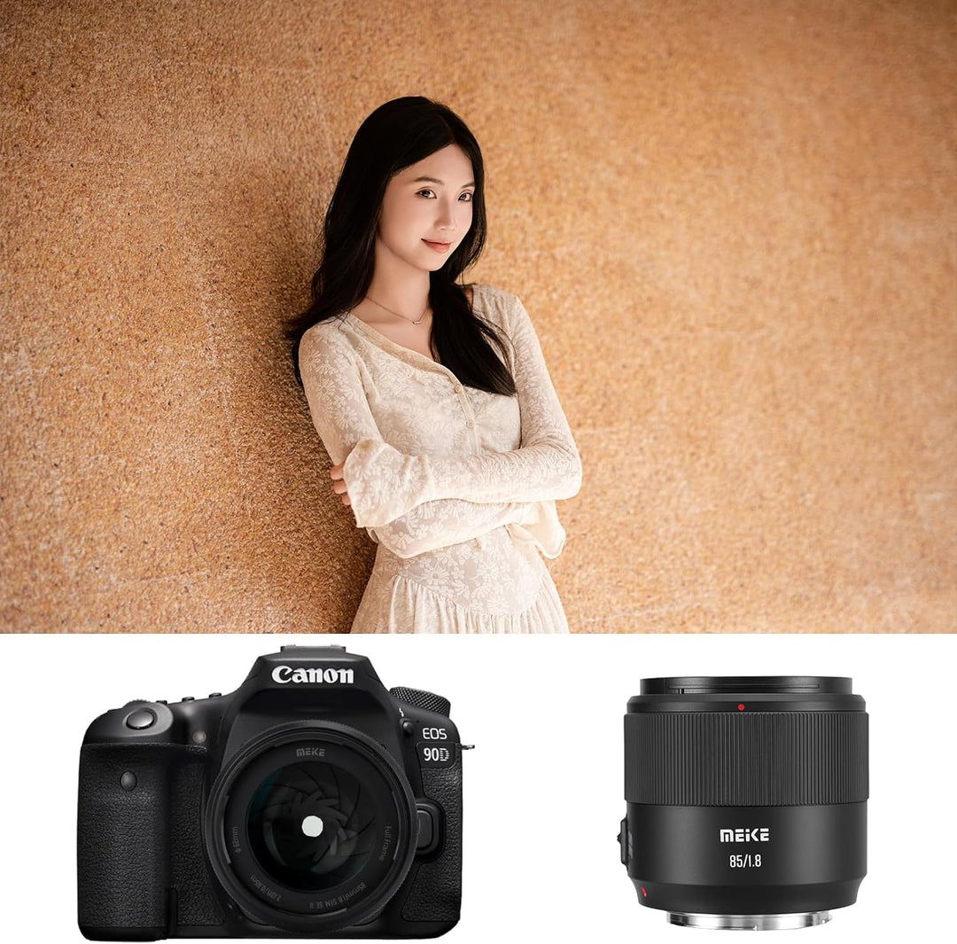 Meike 85mm f1.8 SE II Vollformat STM Hochauflösendes 8K Autofokus Mittel-Teleobjektiv für Canon EOS