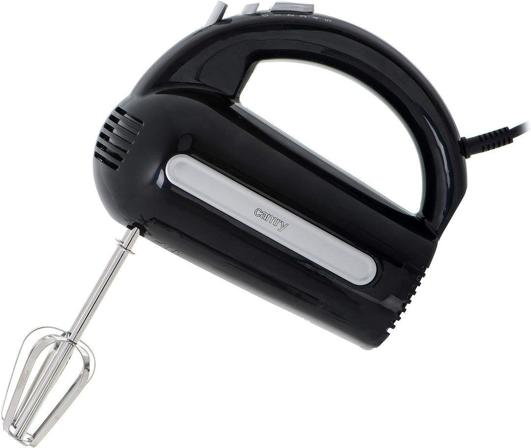 CAMRY CR 4218 Elektrischer Handrührer, 300 W, Handmixer mit 5 Arbeitsgeschwindigkeiten, Mixer mit 2