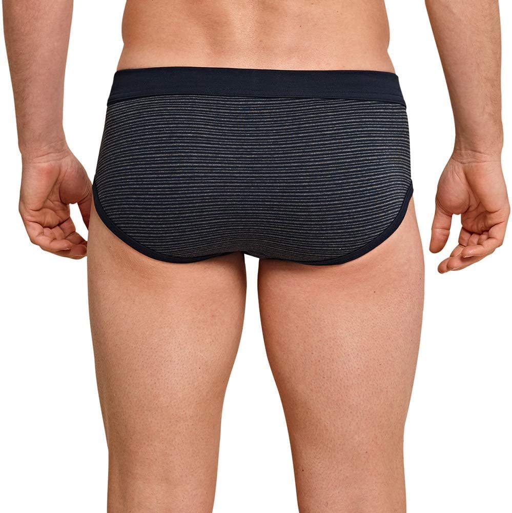Schiesser Herren Sportslip mit Eingriff (2er Pack) L Dunkelblau, L Dunkelblau