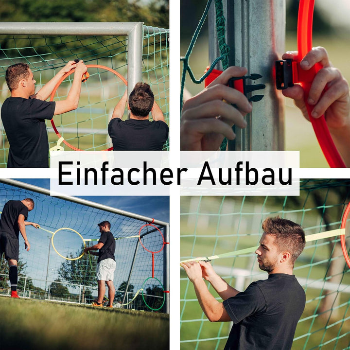 Torwand für Fussball mit Bänder um professionell und effektiv zu trainieren/Tor-Technik-Set/Fussball