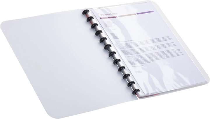Oxford Ring-Mappe A4, manageMe, Sichtbuch mit 25 Hüllen, farblos, 5er Pack farblos 5er Pack Single,