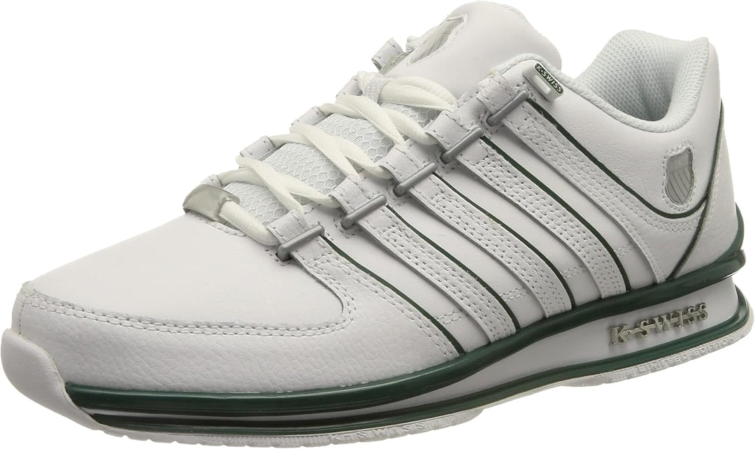K-Swiss Herren Rinzler Sneaker 43 EU White Posy Green, 43 EU White Posy Green