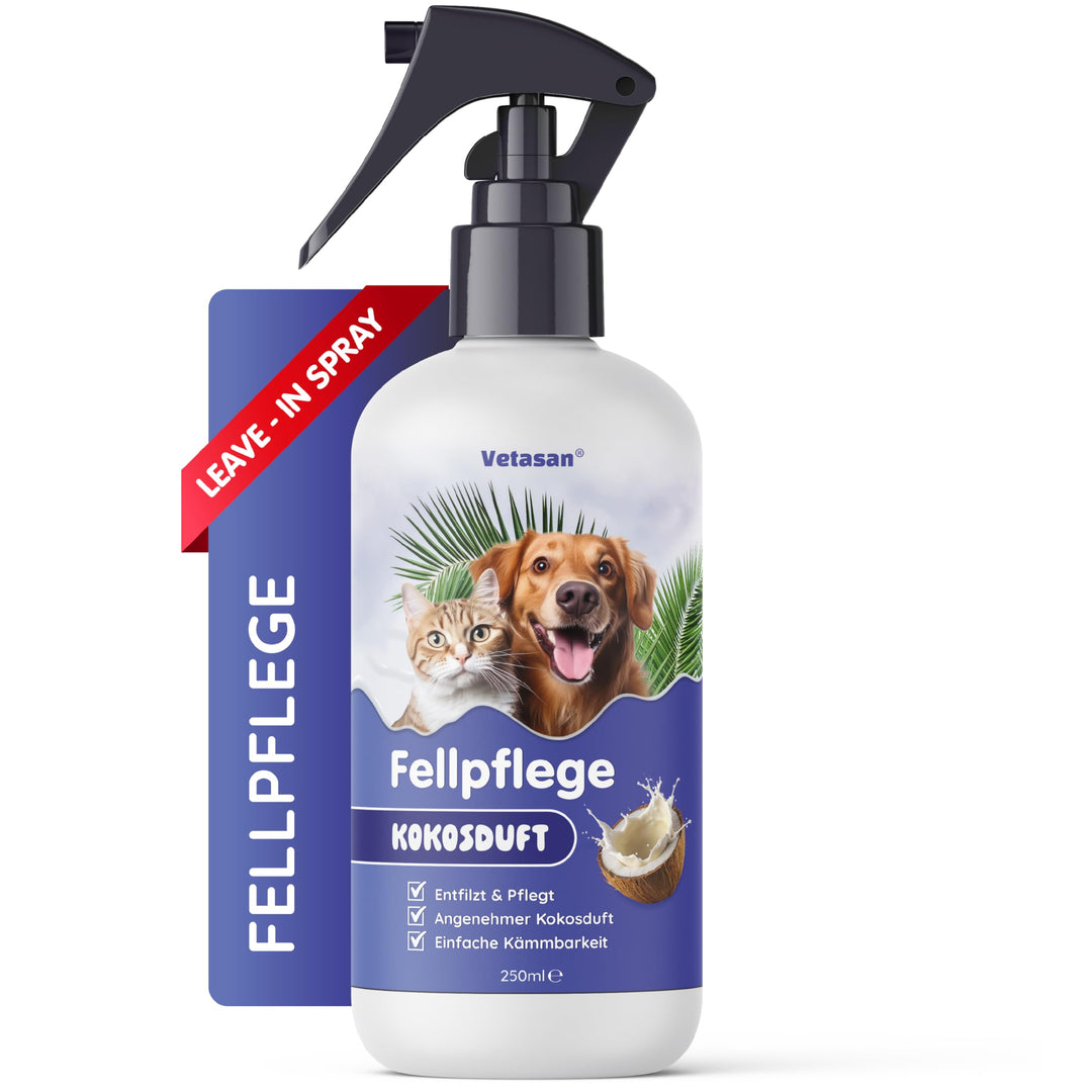 Fellpflege Spray (250ml + Fellbürste), 250ml + Fellbürste