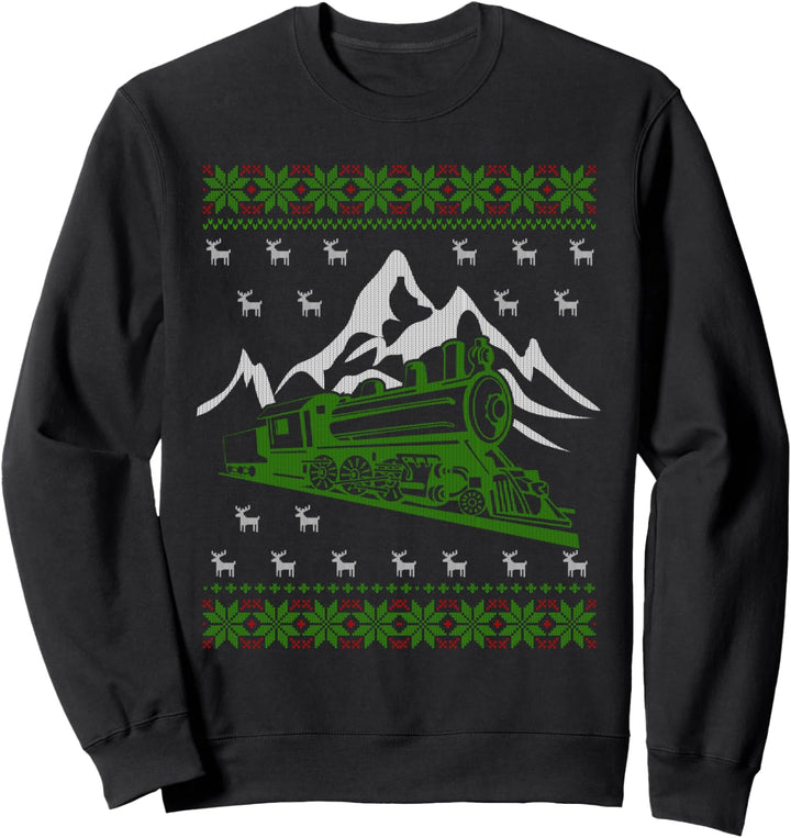 Züge Weihnachten Ugly Christmas Geschenk für Eisenbahner Sweatshirt