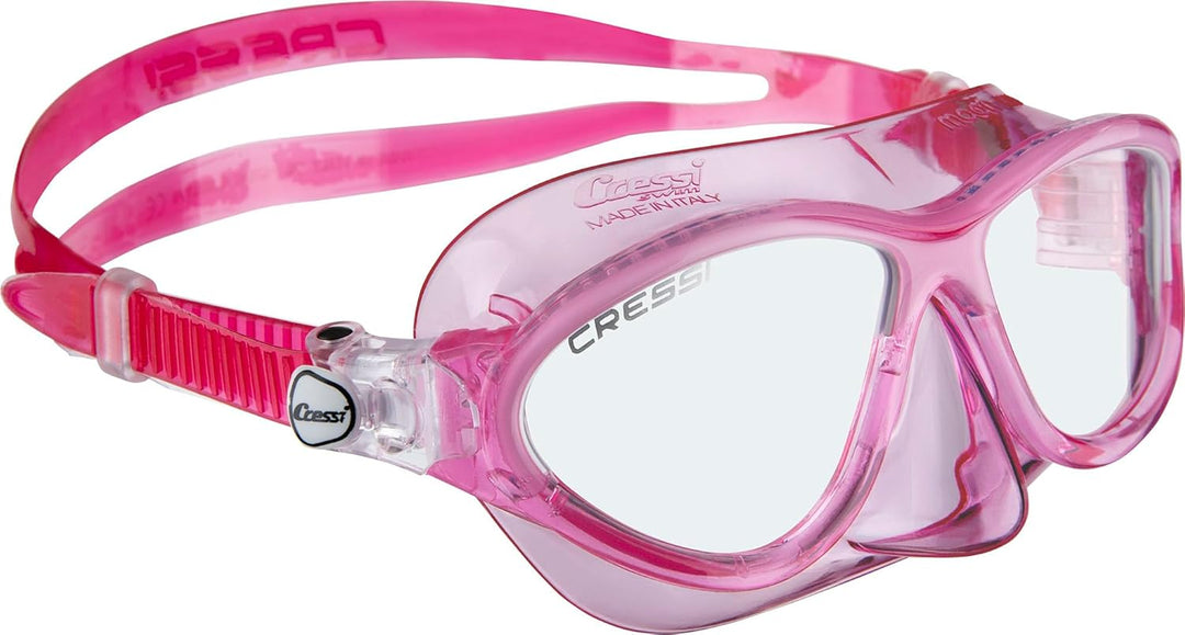 CRESSI Moon Schwimmbrille Kinder 7 bis 15 Jahre mit Bruchsicheren Gläsern, Kratzschutz, Sicherem Sit