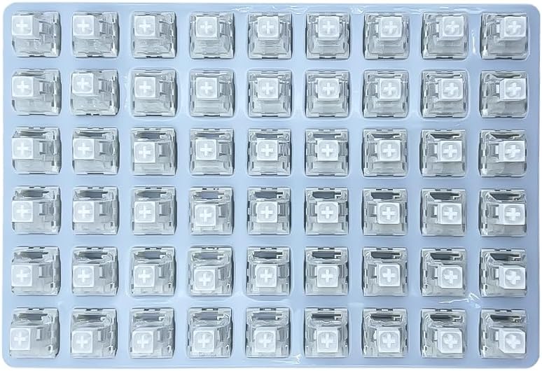 DRAOZA Kailh Box Weiss für mechanische Gaming-Tastatur (90 Stück) 90PCS Weiss/opulenter Garten, 90PC
