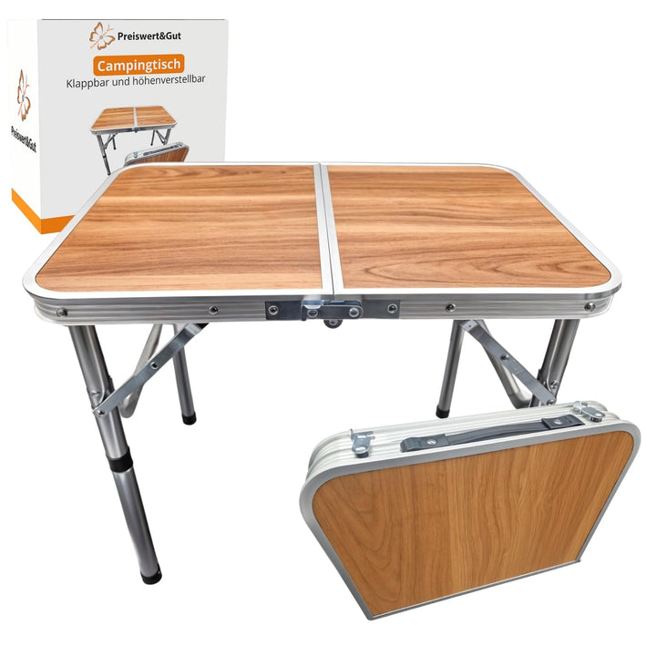 Preiswert & Gut Campingtisch klappbar Höhenverstellbar 26/50/62 cm Camping Tisch faltbar Klein Packm