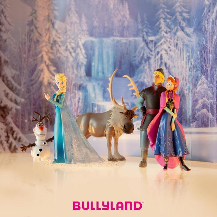 Bullyland 13446 - Spielfiguren Set Prinzessin Elsa, Anna und Olaf aus Walt Disney Die Eiskönigin, de
