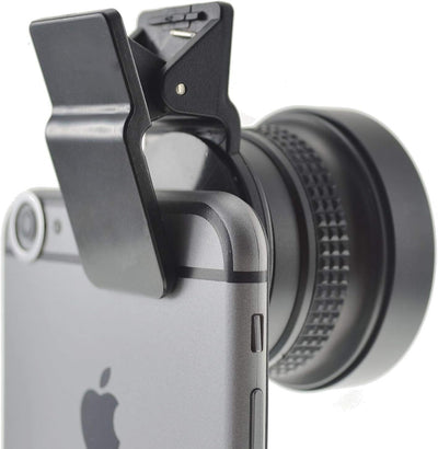 System-S Fischaugen und Makro 37 mm Linse mit Clip für Smartphone