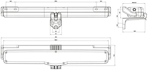 Kettenantrieb schwarz für Einzelmontage KATO 230V 300N NEKOS Art. 6030001