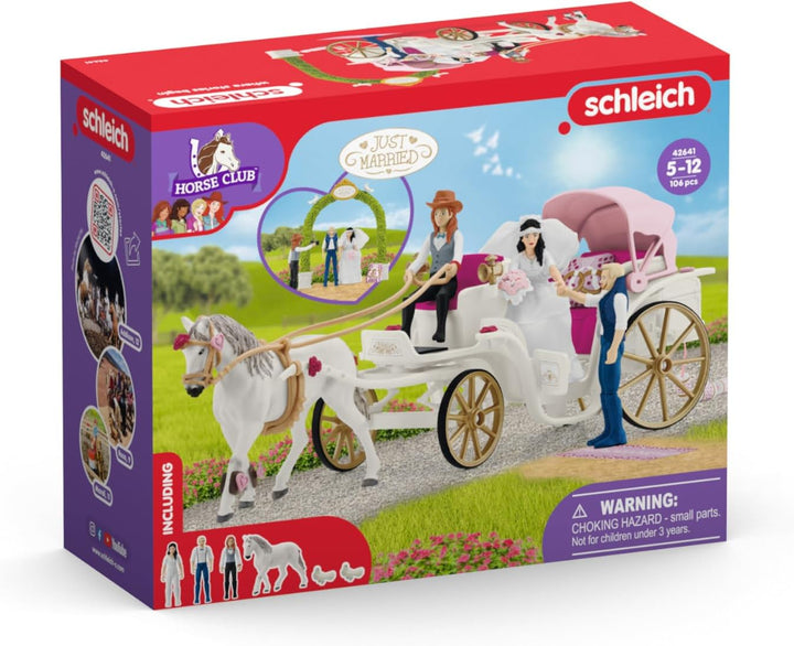 schleich 42641 Hochzeitskutsche, ab 5 Jahren, HORSE CLUB - Spielset, 106 Teile, Mehrfarbig/Meereswel