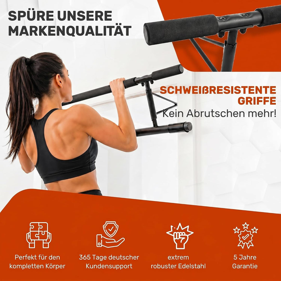 [NEU] Klimmzugstange Türrahmen ohne Schrauben Fitness Stange I Pull Klimmzugstange Tür Reckstange [7