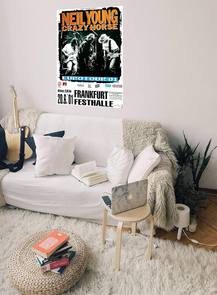 Neil Young - Mystery Train, Frankfurt 2001 » Konzertplakat/Premium Poster | Live Konzert Veranstaltu
