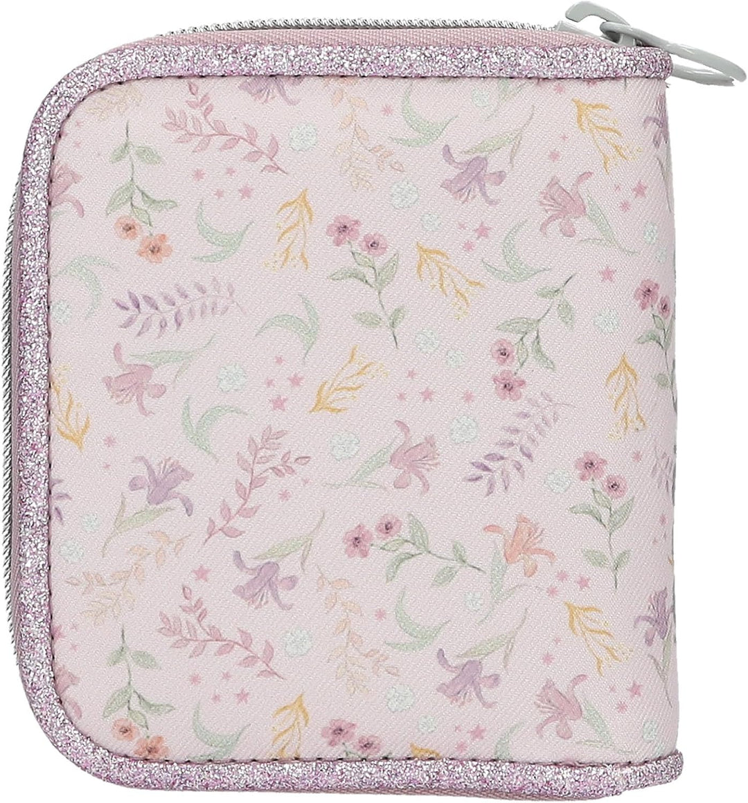Depesche 13961 TOPModel Blooming Kitty - Portemonnaie in Lila, mit Model Motiv, Blumen Muster und Ka