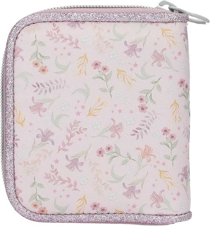 Depesche 13961 TOPModel Blooming Kitty - Portemonnaie in Lila, mit Model Motiv, Blumen Muster und Ka