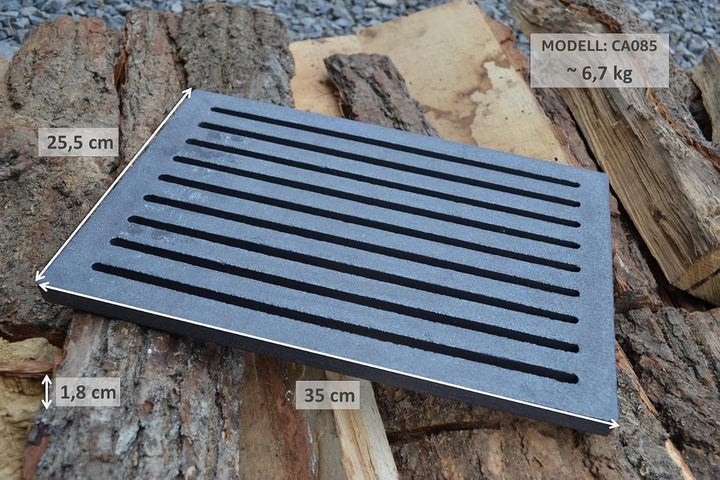 SEZAM 35 x 26 cm (35 x 25,5) Robuster und Massiv Gussrost Ofenrost Ascherost Gussrost verschiedene D