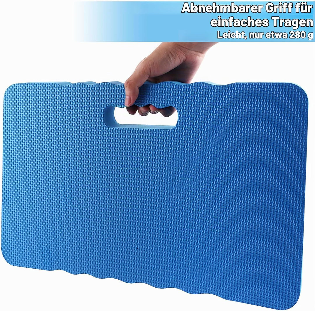 APACALI 3 Stück Kniekissen Garten Blau, 43x28x4CM Dicken Garten Kniekissen, Wasserabweisender Kniepo