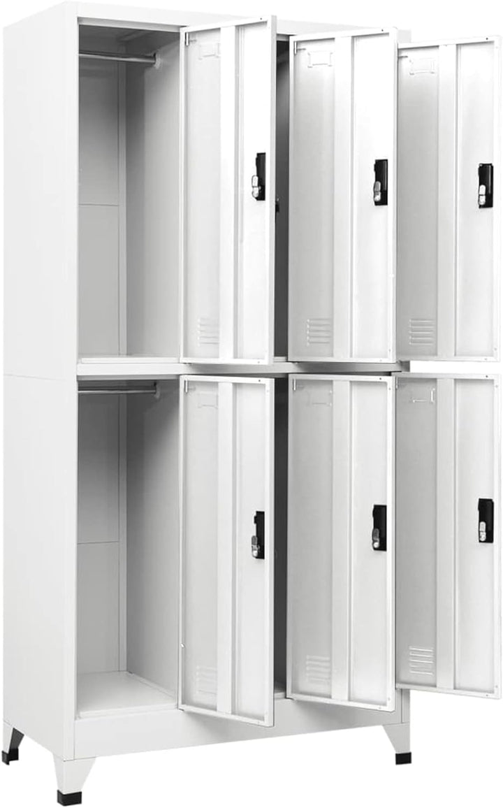 Susany Schliessfachschrank Lagerschrank Stahlschrank Schrank Aktenschrank Fächerschrank Aufbewahrung