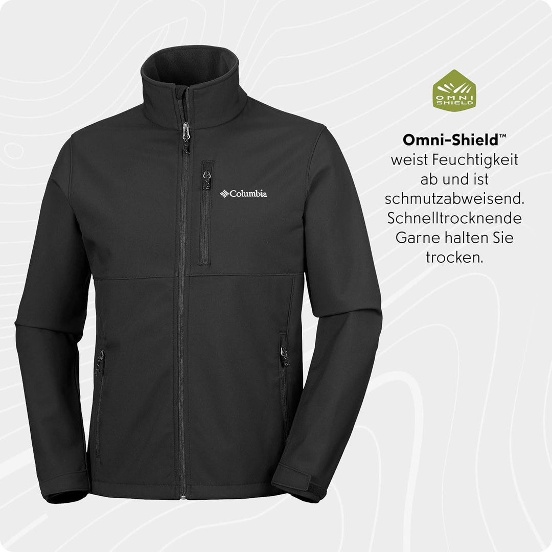 Columbia Ascender Softshell Jacket, Softshelljacke für Herren Fall Winter 2024/2025 S Black - 007, F