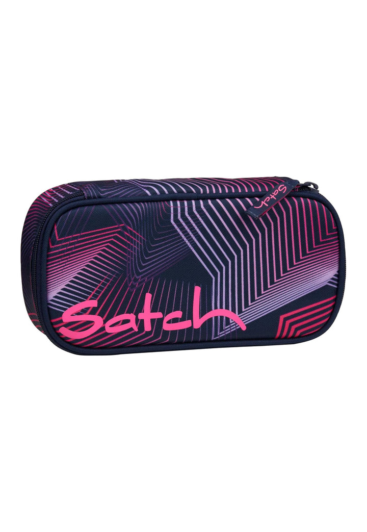 Satch Schlamperbox extra gross inkl. Trennfach Reissverschlussfach Stiftehalter Geodreieck Sichtfens