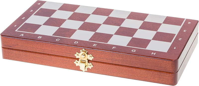 Schach Schachspiel - MAGNETISCHE Basic - 26,5 x 26,5 cm - Schachfiguren & Schachbrett aus Holz