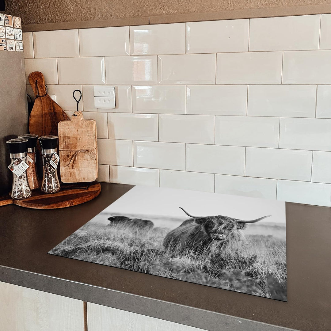 KitchenYeah© Herdabdeckplatte Einteilig Ceranfeld Abdeckplatte Küche Deko Ceranfeldabdeckung Herdabd