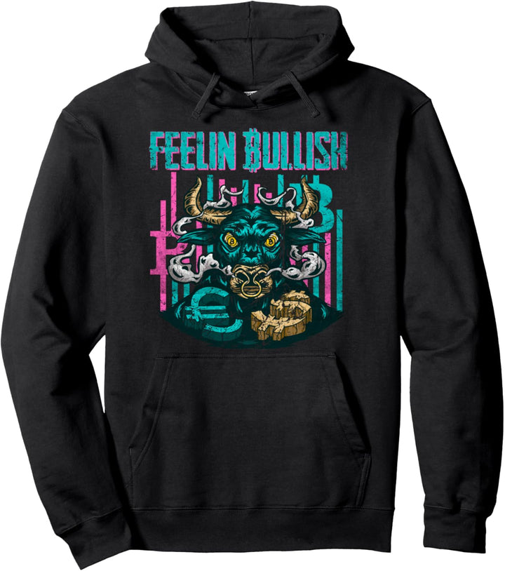 Kryptowährung Feelin Bullish Crypto Trading Motiv für Trader Pullover Hoodie