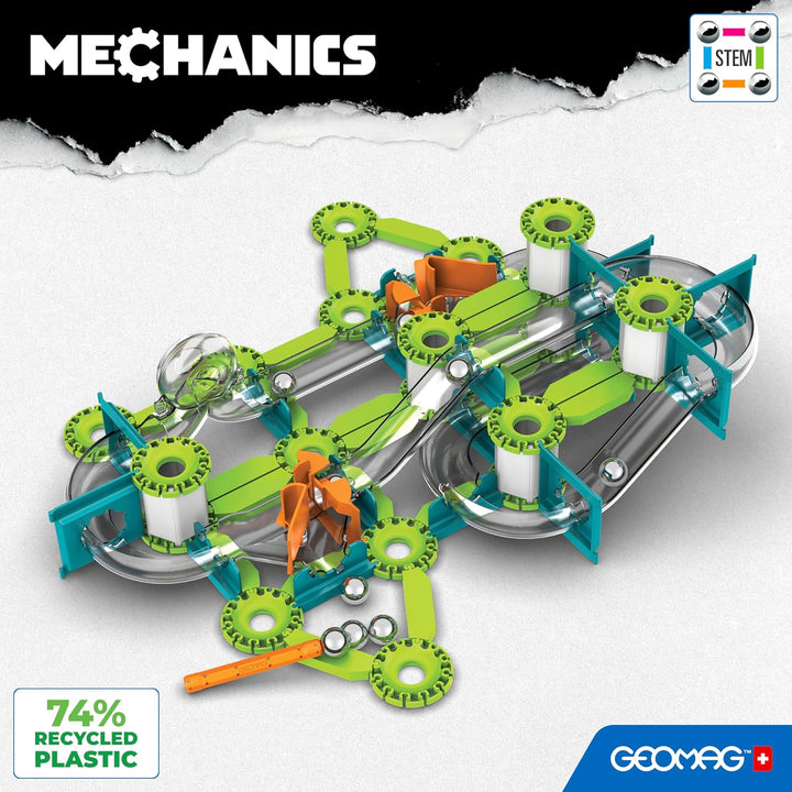Geomag - Mechanics Gravity Loops & Turns - Lern- und Kreativspiel für Kinder - Magnetische Bausteine