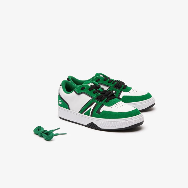Lacoste Herren Low-Top Sneaker L001 123 7 SMA, Männer Halbschuhe 42 EU Wht Grn, 42 EU Wht Grn