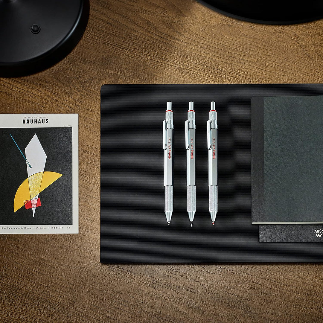 rotring 600 3-in-1-Schreibgerät mit Kugelschreiber und Druckbleistift | Kugelschreiber mit 2 feinen