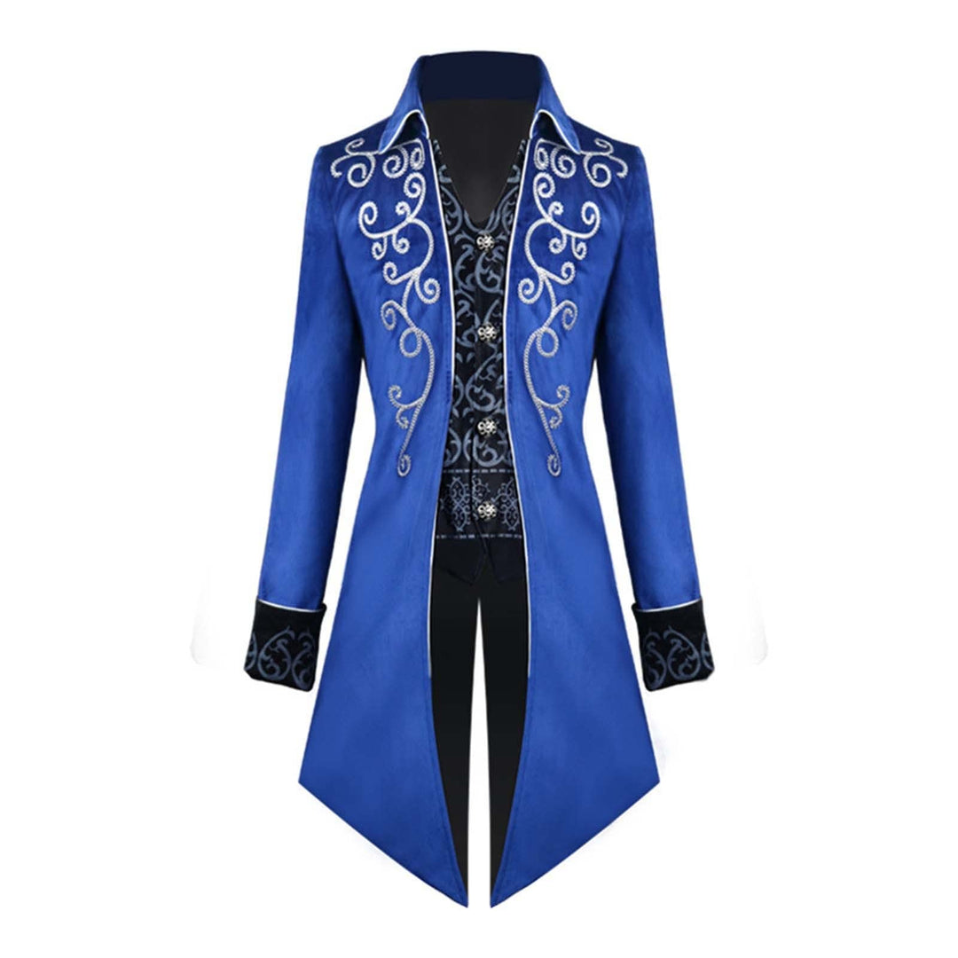Herren Mittelalter Steampunk Jacke Gothic Frack Mantel Faschingskostüme,Renaissance Retro viktoriani