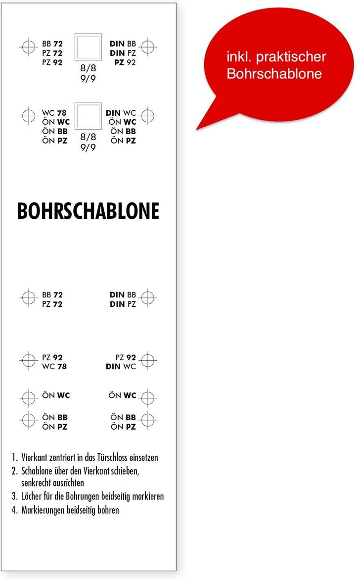 HDmirrorR Türgriffe von Beschläge Hamburg: Türbeschlag Scoop SBL 1104 - Türklinken mit Buntbart Rose