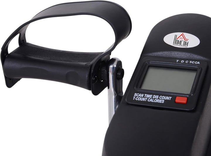 HOMCOM Mini Heimtrainer Arm-und Beintrainer Pedaltrainer für Senioren mit LCD-Display verstellbarer