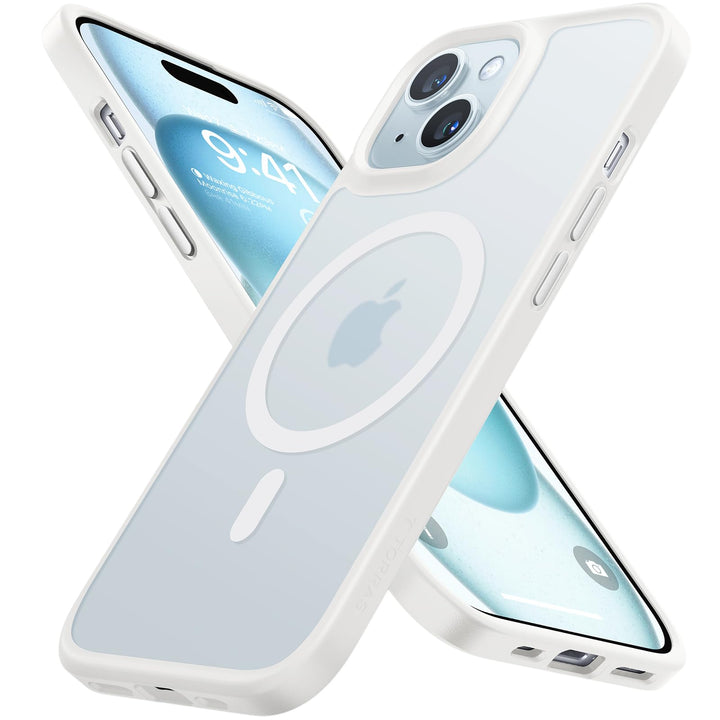 TORRAS Guardian-Mag für iPhone 15 Hülle für MagSafe (Zertifizierte Magnetkraft und Schutzkraft) Hüll