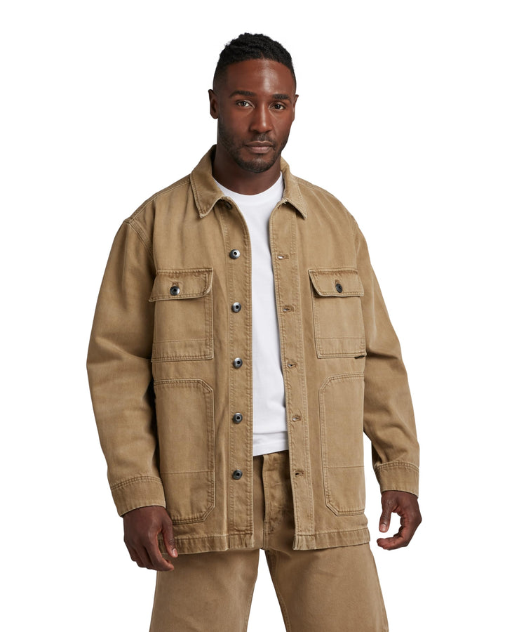 G-STAR Herren Chore Unisex Workwear Jacket Evergreen XL Braun (Rainbow Dk Toggee Gd D23019-d300-g040