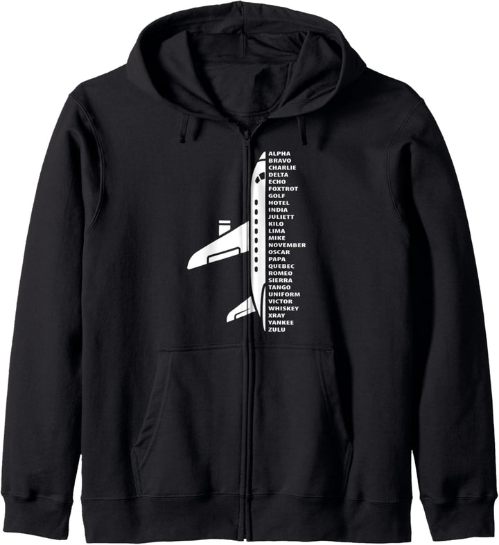 Nato Alphabet Design für Fluglotse - Pilotenausbildung Kapuzenjacke