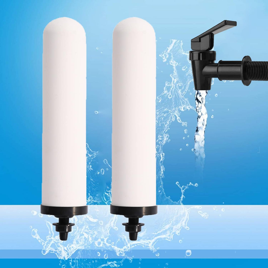 HUINING 2 Stück Ersatz-Keramikfilter für Wassersysteme, geeignet für Heimwasserfiltersysteme
