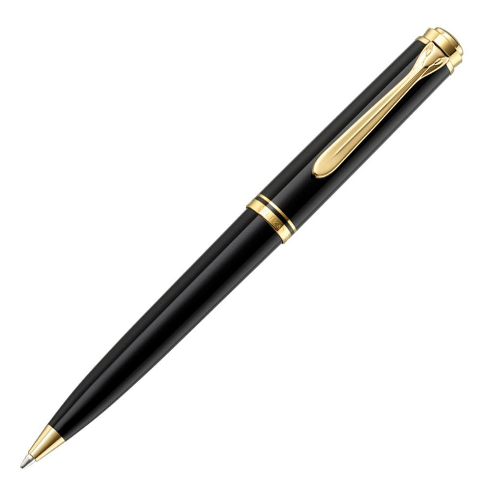 Pelikan 986232 Drehkugelschreiber Souverän K 800, 1 Stück, schwarz, schwarz
