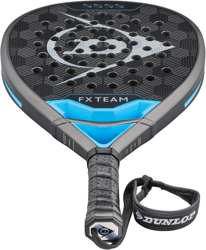 Dunlop FX Padel Schläger – Graphit- und Carbonrahmen – Für Junioren, Anfänger und Fortgeschrittene S