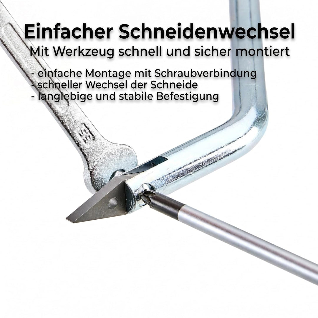 GIGANT Fugenkratzer Fugenreiniger Unkrautkratzer Schneide aus Vollhartmetall verschleissfest wendbar