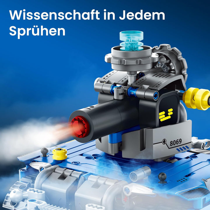 Sillbird Technik Roboter Kinder Bauspielzeug, 5-in-1 RC Technic Programmierbares Roboticset, Wall Ro