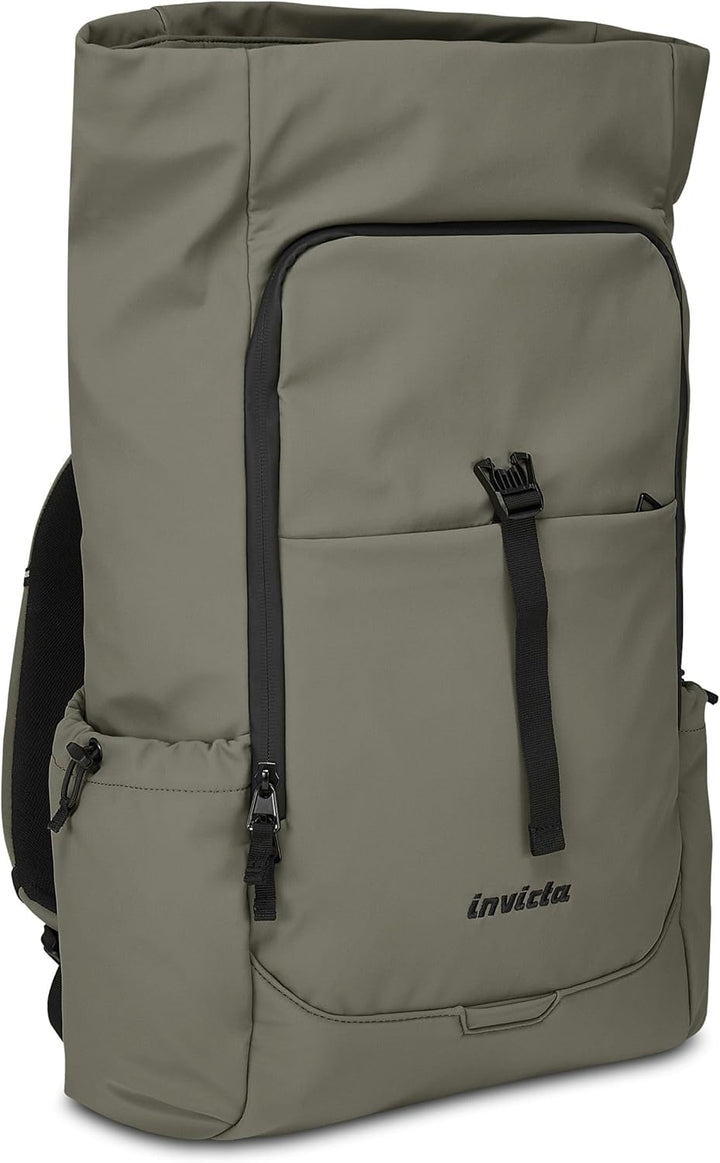 Invicta FOLD Rucksack Laptoptasche Business Rucksack, Leicht, kompakt, mit Laptopfach, Rolltop Rucks