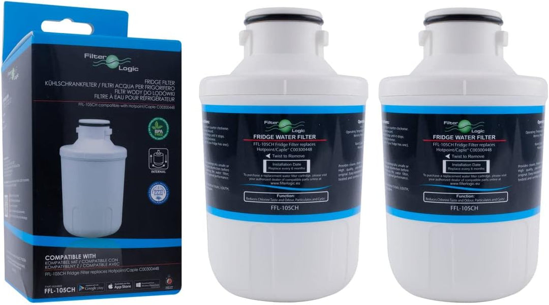 2x FilterLogic FFL-105CH interner Wasserfilter ersetzt Microfilter MFCMG14211FR / MFCMG14211F für Ha