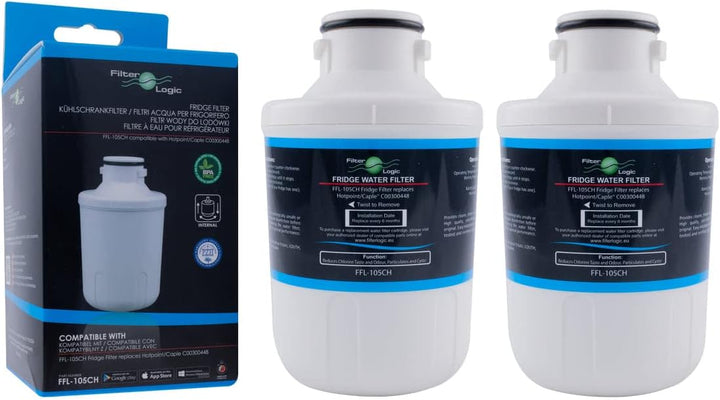 2x FilterLogic FFL-105CH interner Wasserfilter ersetzt Microfilter MFCMG14211FR / MFCMG14211F für Ha