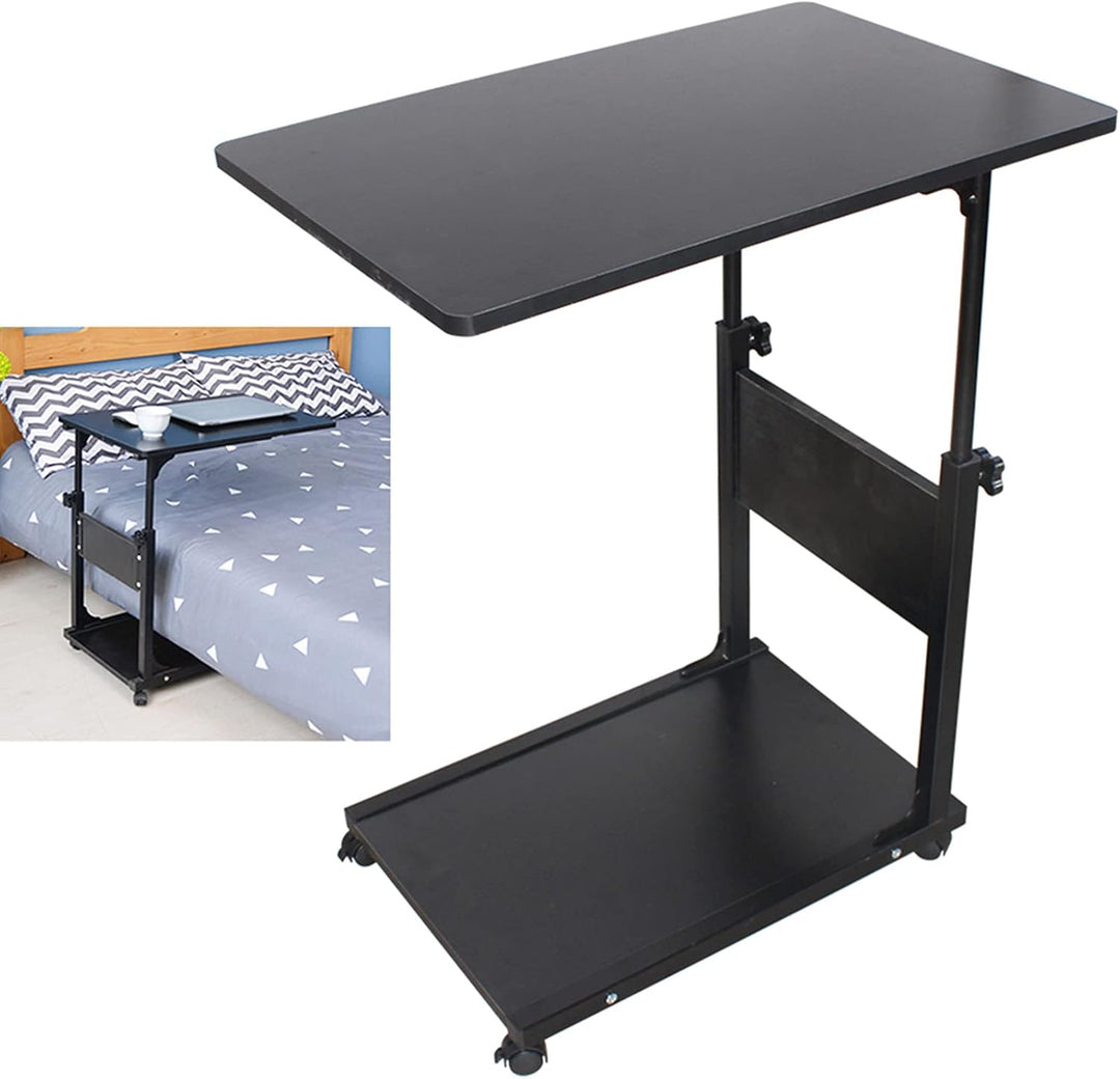 Beistelltisch Tisch mit Rollen Betttisch Höhenverstellbar 55-80 cm Schreibtisch Computertisch Sofati