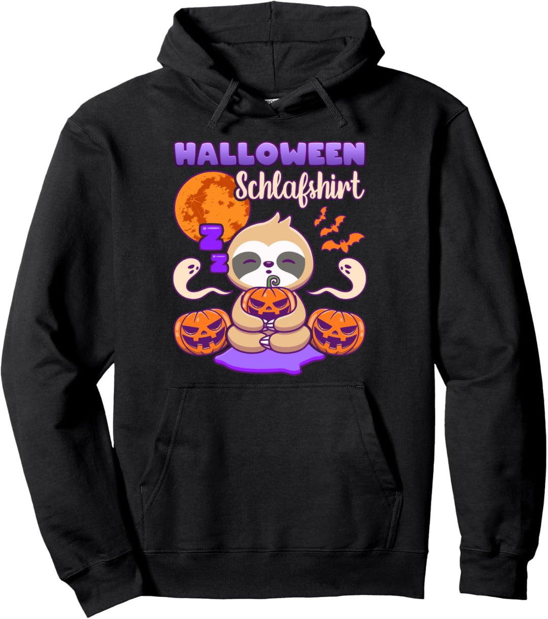 Halloween Schlafshirt, Faultier Pullover Hoodie