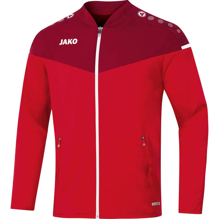 JAKO Herren Präsentationsjacke Champ 2.0, marine/darkblue/skyblue, XXL, 9820, M Rot/Weinrot