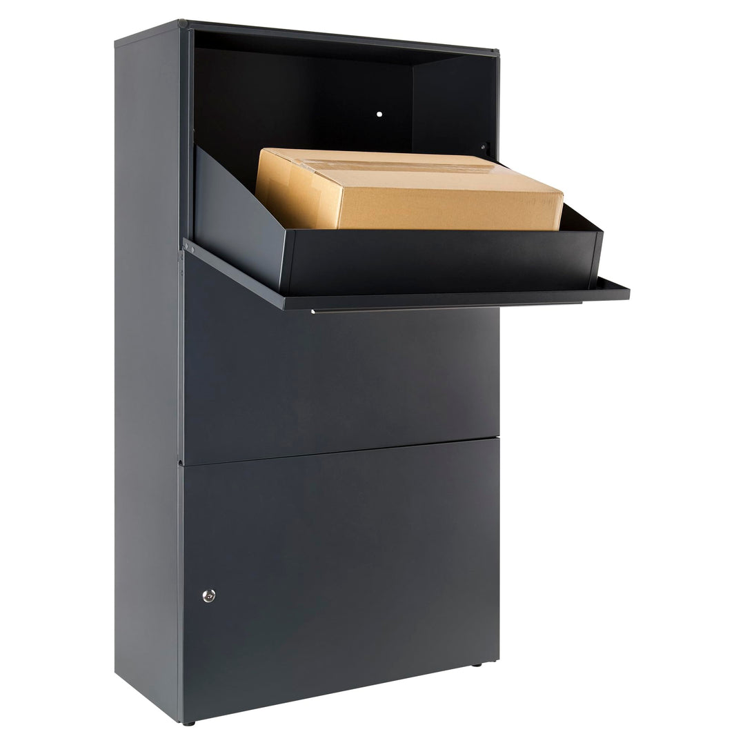 Riesen - Paketbriefkasten, 90 Liter Volumen, für sehr grosse Pakete, XXL Paketkasten, Masse 117 cm x